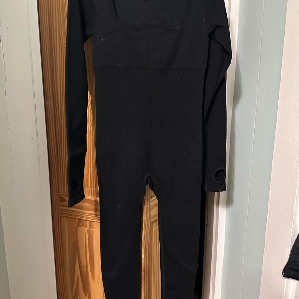 Uniqlo Black Long Sleeve Jumpsuit